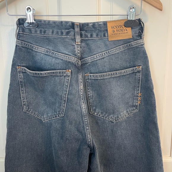 Scotch and Soda The Tide Workwear Balloon Jeans 25 Barrel Leg Dark Wash Baggy - Picture 9 of 13